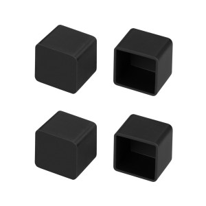 Заглушка WPH-FLEX-1616 BLACK глухая силиконовая для профиля