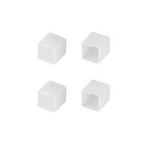 Заглушка WPH-FLEX-1212-TOP WHITE глухая силиконовая для профиля