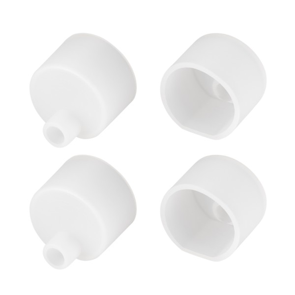Заглушка WPH-FLEX-D20-TOP WHITE с отверстием для силиконового профиля
