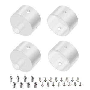 Заглушка WPH-FLEX-D22-360deg WHITE ALU с отверстием для профилей
