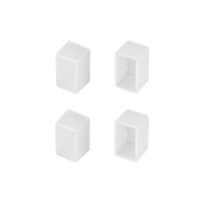 Заглушка WPH-FLEX-1018-SIDE WHITE глухая силиконовая для профиля