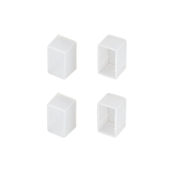 Заглушка WPH-FLEX-1018-SIDE WHITE глухая силиконовая для профиля