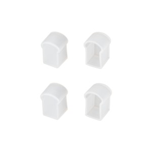 Заглушка WPH-FLEX-0817-SIDE WHITE глухая силиконовая для профиля