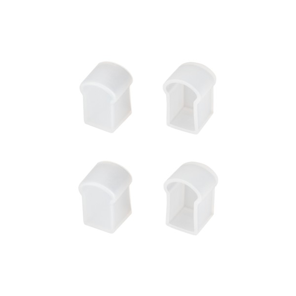 Заглушка WPH-FLEX-0817-SIDE WHITE глухая силиконовая для профиля
