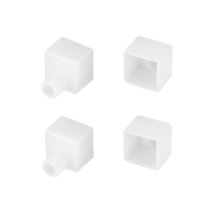 Заглушка WPH-FLEX-1616 WHITE с отверстием для кабеля