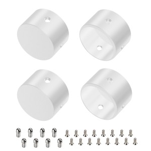Заглушка WPH-FLEX-D22-360deg WHITE ALU глухая для профилей