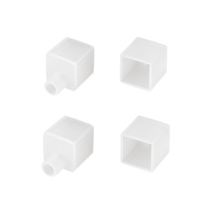 Заглушка WPH-FLEX-1414-TOP WHITE с отверстием для силиконового профиля
