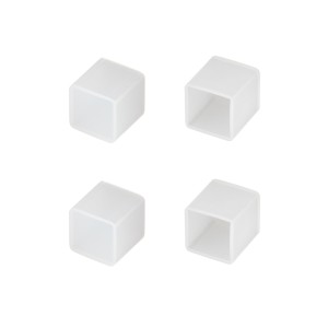 Заглушка WPH-FLEX-1414-TOP WHITE глухая силиконовая для профиля