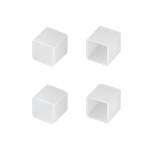 Заглушка WPH-FLEX-1414-TOP WHITE глухая силиконовая для профиля