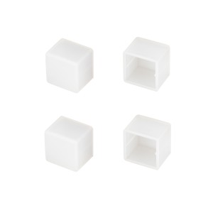 Заглушка WPH-FLEX-1616 WHITE глухая силиконовая для профиля