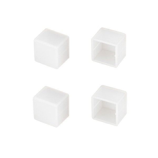 Заглушка WPH-FLEX-1616 WHITE глухая силиконовая для профиля