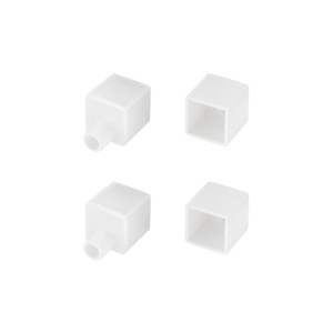 Заглушка WPH-FLEX-1212-TOP WHITE с отверстием для кабеля