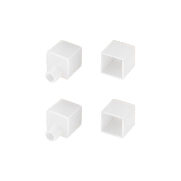 Заглушка WPH-FLEX-1212-TOP WHITE с отверстием для кабеля