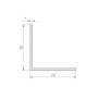 Профиль уголок ARH-W20x20x1-3000 BLACK для светодиодных лент
