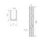 Профиль ARL-MOONLIGHT-1206-1000 ANOD для гибкого неона, алюминий