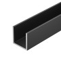 Несветовой профиль П-образный TECH-2020-3000 BLACK (Arlight, Алюминий) для отделки