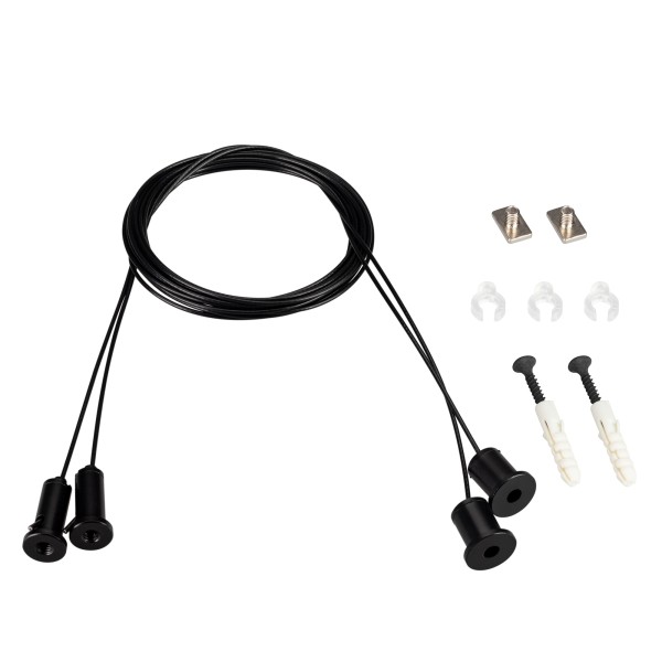 Подвес для профилей SL-LINE 2x2m Set BLACK с тросами