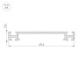 Профиль-держатель PHS-3X-BASE-H7.8-2000 ANOD (Arlight, Алюминий) накладной