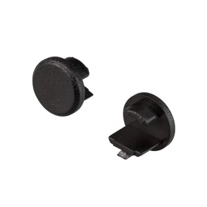Заглушка для ROUND-D10.5 BLACK глухая (Arlight, Пластик) для профиля