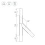 Тройник PLS-LOCK-H25-T135L левый (с экраном MAT-L) Крепёж для профилей