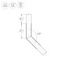 Угол PLS-LOCK-H25-L135 (с экраном MAT-L) (Arlight, Металл) для крепления