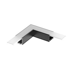 Угол PLS-LOCK-H25-L90 BLACK (с экраном MAT-L) Крепёж для профилей