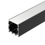 Профиль для светодиодных лент LINE-M-3535-2500 BLACK накладной