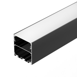 Профиль для светодиодных лент LINE-S-5050-2500 BLACK накладной