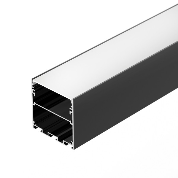 Профиль для светодиодных лент LINE-M-5050-2000 BLACK накладной