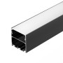 Профиль для светодиодных лент LINE-M-5050-2500 BLACK накладной