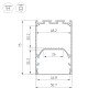 Профиль для светодиодных лент LINE-S-5075-2000 WHITE накладной