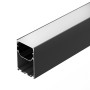 Профиль для светодиодных лент LINE-S-5075-2000 BLACK накладной