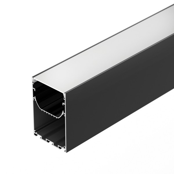 Профиль для светодиодных лент LINE-S-5075-3000 BLACK накладной
