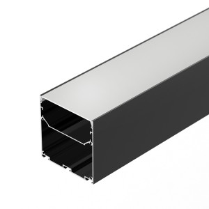 Профиль для светодиодных лент LINE-S-7575-2000 BLACK накладной