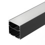 Профиль для светодиодных лент LINE-S-7575-3000 BLACK накладной