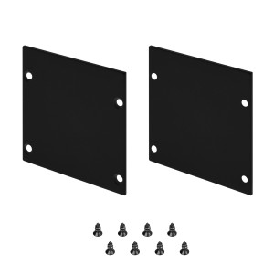 Заглушка LINE-S-5050 BLACK глухая для профиля S