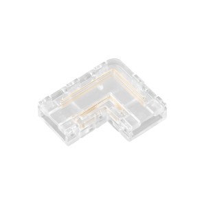 Коннектор угловой FIX-MONO-8mm-2pin-STS (Arlight, Прозрачный) для лент 8 мм