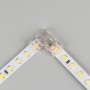 Коннектор угловой FIX-MONO-8mm-2pin-STS (Arlight, Прозрачный) для лент 8 мм