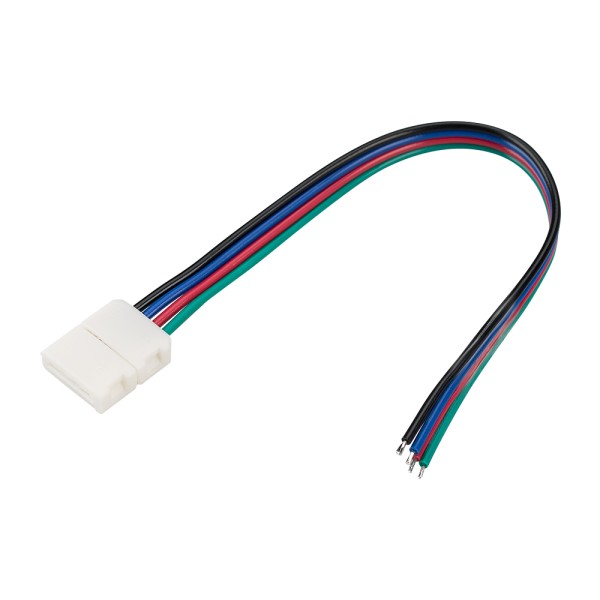 Коннектор выводной FIX-RGB-10mm-150mm-X1 (4-pin) для RGB лент