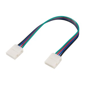 Коннектор выводной FIX-RGB-10mm-150mm-X2 (4-pin) для RGB лент