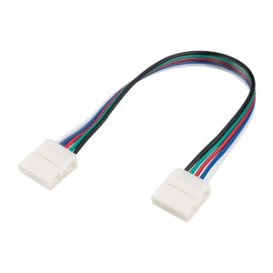 Коннектор выводной FIX-RGBW-12mm-150mm-X2 (5-pin) для RGBW лент