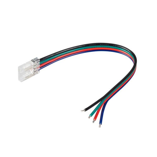 Коннектор COB-RGB-10mm-4pin-STW-L150 (Arlight, Лента-Провод) для RGB лент