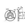 Держатель для профиля OVAL-PV (Arlight, Пластик) накладной