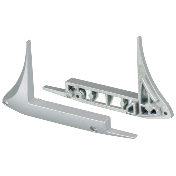 Заглушка левая PVC-STAIR-DK-L (Arlight, Алюминий) для профиля
