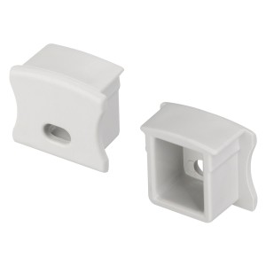 Заглушка PVC-SLIM-H15 с отверстием (Arlight, Пластик) для профилей