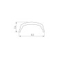 Экран ARH-BENT-W11-2000 BLACK (Arlight, Пластик) матовый