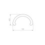 Экран ARH-ROUND-D8-2000 Round Opal (матовый, 2000 мм)