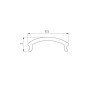 Экран для ARH WARDROBE-1530-2000 OPAL матовый 2000 мм