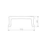 Экран призматический FANTOM-W12-2000 OPAL (Arlight, Пластик) матовый