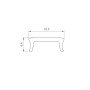 Экран FANTOM-W12-3000 OPAL (Arlight, Пластик) матовый для ARH
